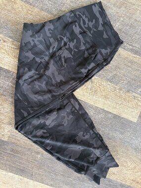 G Gradual Ladies Joggers- Black/Grey Camo- Large